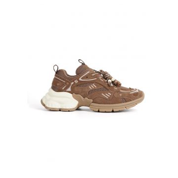Pantofi sport din piele intoarsa Cosmina - Maro