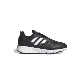 Pantofi sport din plasa si piele ecologica cu logo Zx 1K Boost - Alb/Negru