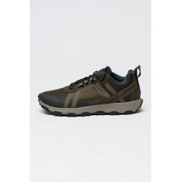 Pantofi sport impermeabili cu insertii de plasa Winsor Trail - Negru stins/Kaki inchis