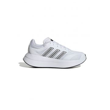 Pantofi sport low-cut cu garnituri din material sintetic - Negru/Alb optic