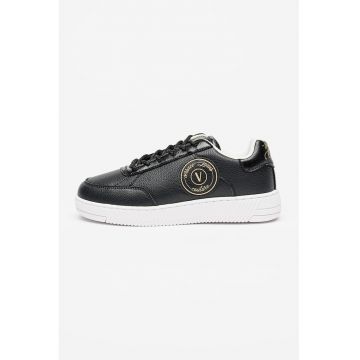 Pantofi sport low cut de piele ecologica Meyssa - Negru