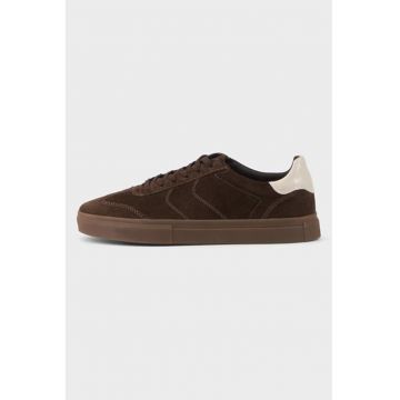 Pantofi sport low-cut din piele intoarsa Cody - Maro