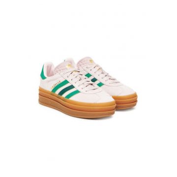 Pantofi sport piele cu platforma - Ivoire