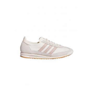 Pantofi sport SL 72 OG cu detalii din piele intoarsa - Alb fildes/Piersica