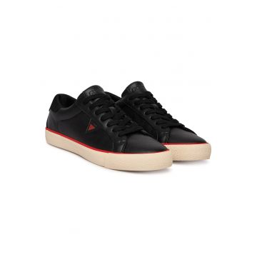 Tenisi barbati -  piele ecologica - negru - design modern - durabilitate -