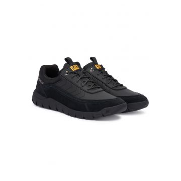 Tenisi barbati -  piele naturala - negru - confortabili