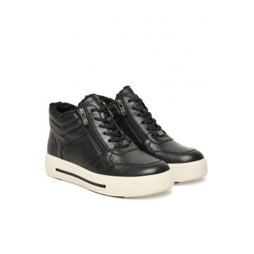 Tenisi dama  022 9-26251-45 - negru - piele naturala