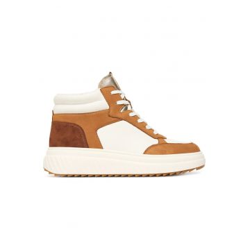 Tenisi dama  Camel Comb 374 - piele naturala - maro/alb