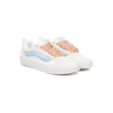 Tenisi dama  Knu Skool VN000D6ZZ5 - piele naturala - alb/albastru