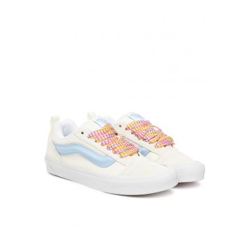 Tenisi dama  Knu Skool VN000D6ZZ5 - piele naturala - alb/albastru