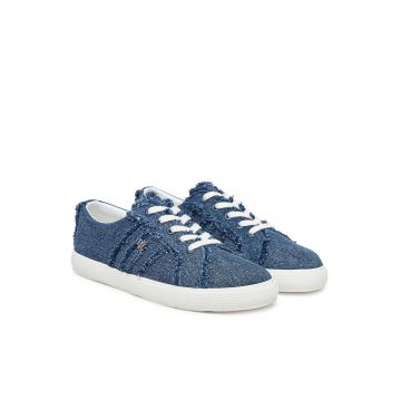 Tenisi dama -  material textil - albastru