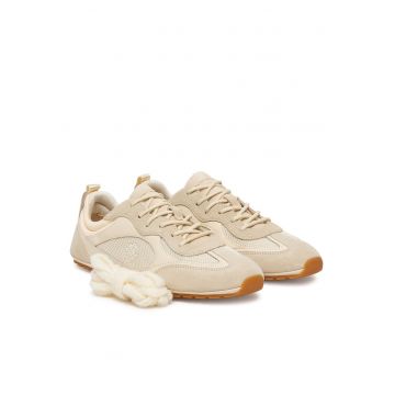 Tenisi dama -  piele naturala - bej - elegant - confortabil