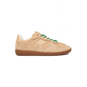 Tenisi dama -  piele naturala - bej/verde -