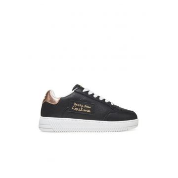 Tenisi dama -  piele naturala - negru - design modern -