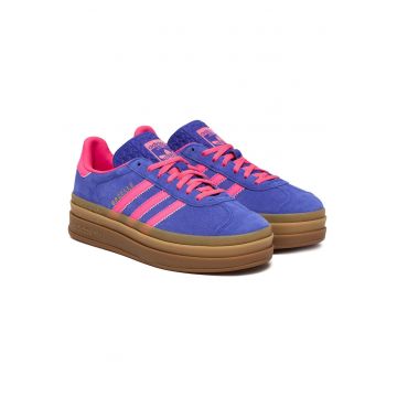 Tenisi dama -  piele naturala - talpa groasa - Albastru