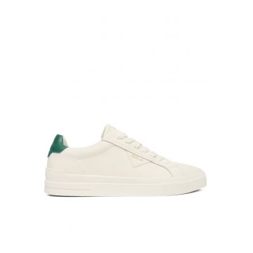 Tenisi  Off White din piele naturala - Alb