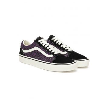 Tenisi  Old Skool VN000D7Z6N - unisex - Negru/Mov - piele naturala