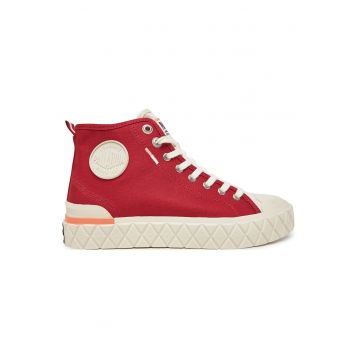 Tenisi unisex -  material textil - rosu alb -