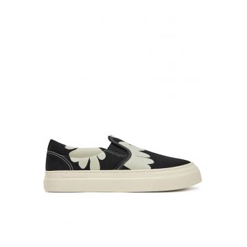 Tenisi unisex -  textil - negru