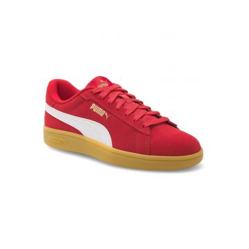 Adidasi unisex -  piele naturala - rosu -