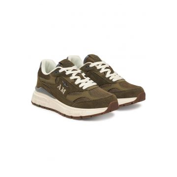 Pantofi sport barbati -  material textil - verde
