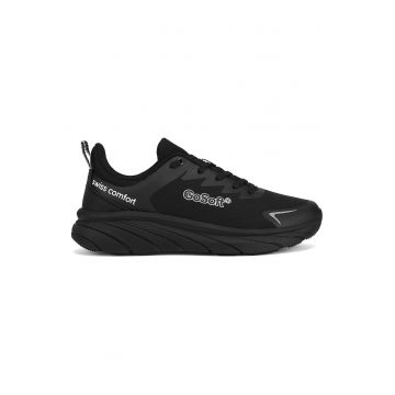 Pantofi sport barbati -  textil - negru - confortabil - modern