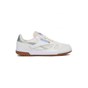 Pantofi sport barbati -  textil/piele - alb - confortabili -
