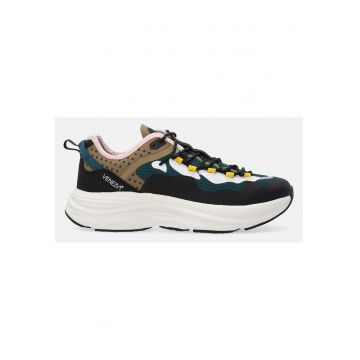 Pantofi sport cu amortizare si aspect colorblock