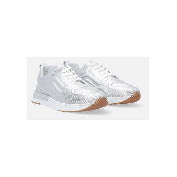 Pantofi sport cu aspect metalizat -