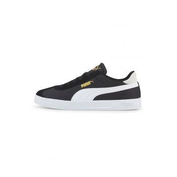 Pantofi sport cu detalii de piele intoarsa Club Nylon - Alb/Auriu/Negru
