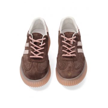 Pantofi sport cu talpa wedge si perforatii