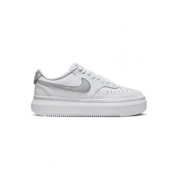 Pantofi sport dama  Court Vision Alta - piele naturala - alb - stil modern - confort ridicat -