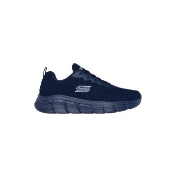 Pantofi sport de plasa cu insertii din material sintetic Chill Edge - Bleumarin