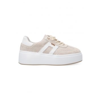 Pantofi sport demi-wedge din piele intoarsa Artimod