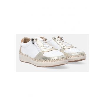 Pantofi sport din piele cu accente metalice