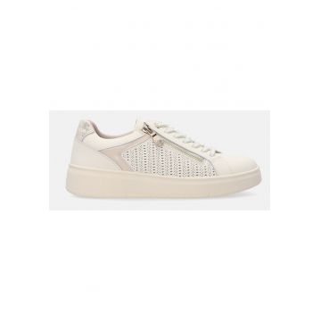 Pantofi sport din piele cu detalii piele de sarpe