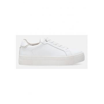 Pantofi sport din piele naturala cu platforma