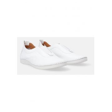Pantofi sport din piele naturala fara inchidere