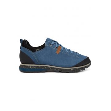 Pantofi trekking barbati  piele naturala - impermeabil - Albastru