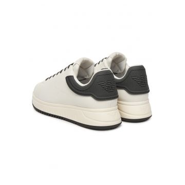 Tenisi barbati EM003663 AF18212 -  Piele naturala - Alb/Negru