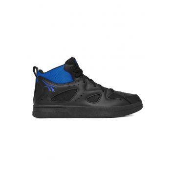 Tenisi barbati -  peste glezna - material sintetic - negru/albastru - 45.5