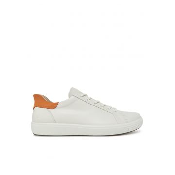 Adidasi barbati -  piele naturala - alb -