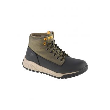 Ghete sport barbati  model mai inalt - talpa groasa - negru - piele sintetica si material textil