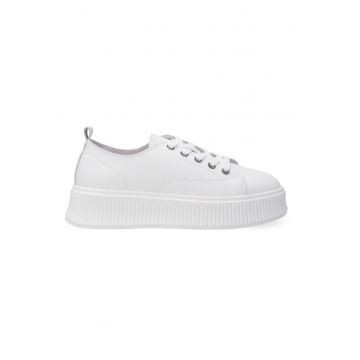 Pantofi cu platforma din piele