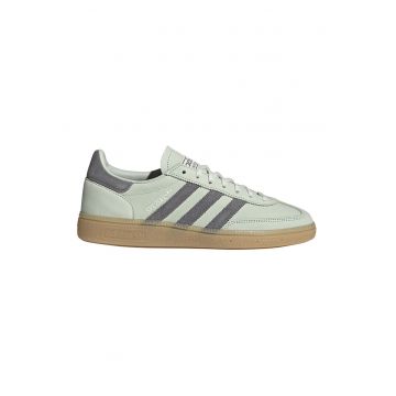 Pantofi din piele nabuc si piele intoarsa pentru handbal Spezial - Verde inchis/Verde deschis