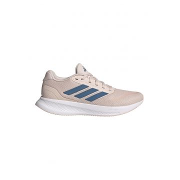 Pantofi Runfalcon 5 de plasa cu garnituri din material sintetice pentru alergare - Albastru inchis/Roz pal
