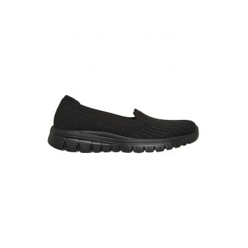 Pantofi slip-on cu aspect tricotat Graceful - Negru