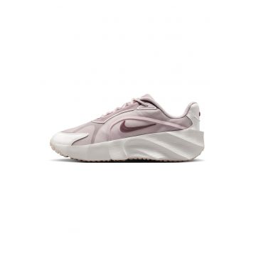 Pantofi sport Aura Edge din material textil cu insertii din piele ecologica - Roz pastel