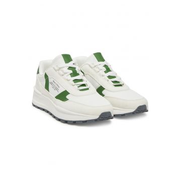 Pantofi sport barbati -  alergare - alb - piele naturala