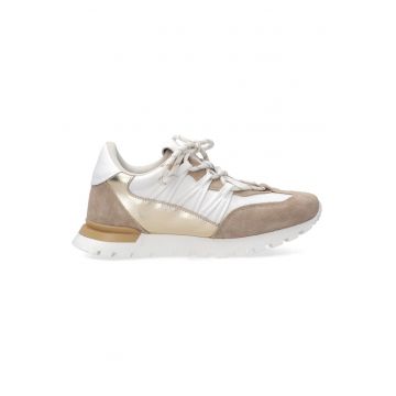 Pantofi sport cu garnituri din piele intoarsa